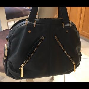 Michael Kors large black leather bag